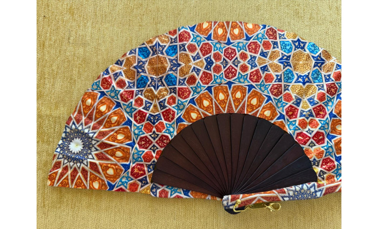 Abanico batik arabesco