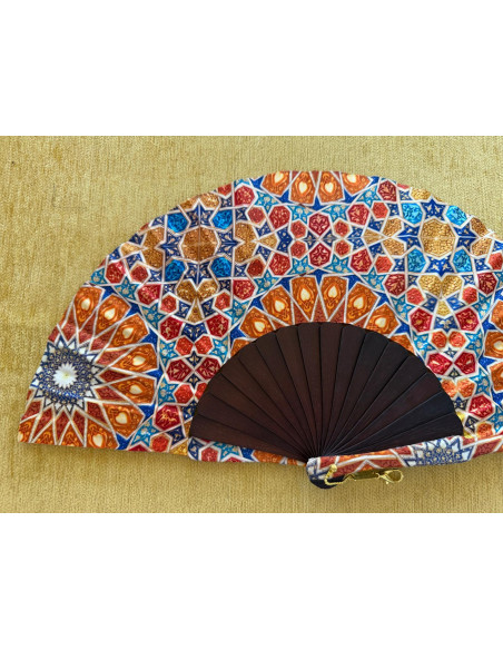 Abanico batik arabesco