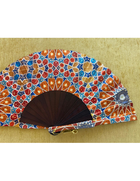 Abanico batik arabesco