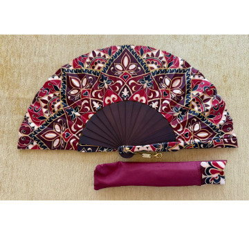 Abanico batik arabesco
