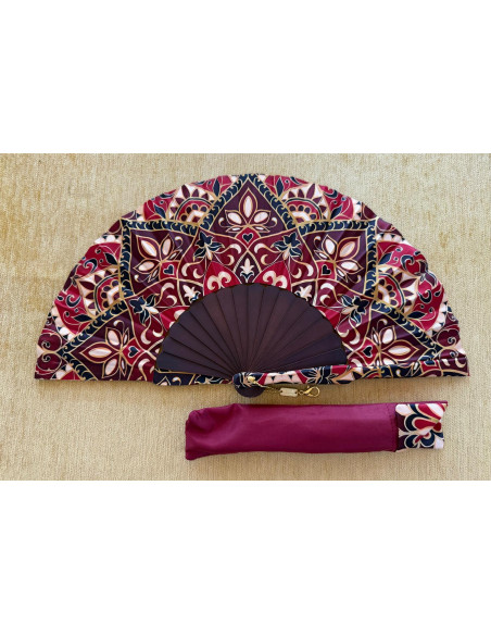 Abanico batik arabesco