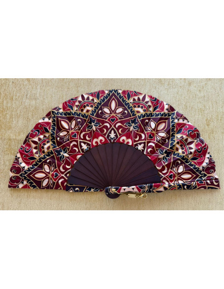 Abanico batik arabesco