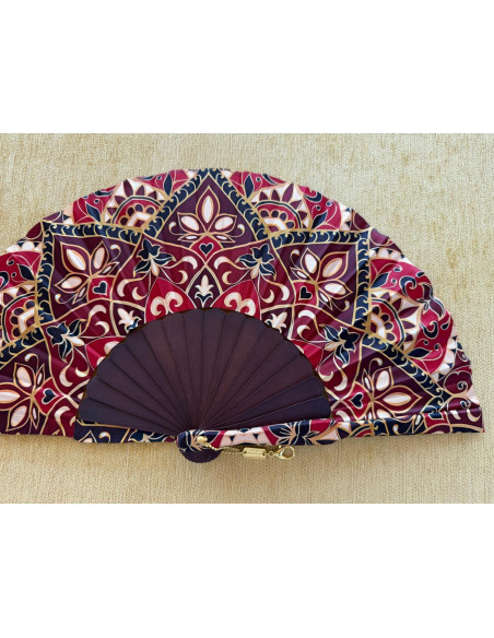 Abanico batik arabesco