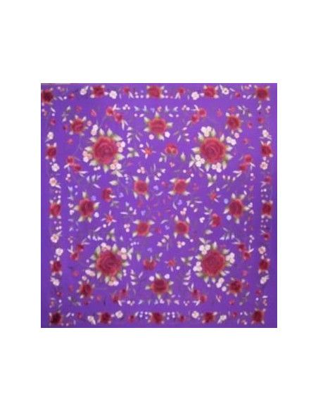Mantón mano seda 130cm