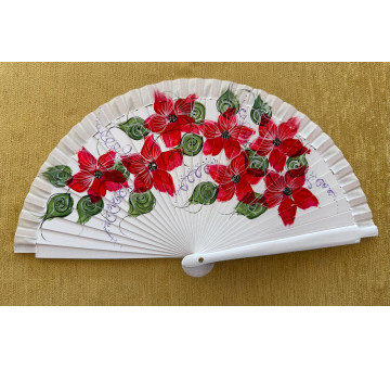 Abanico bolso flores