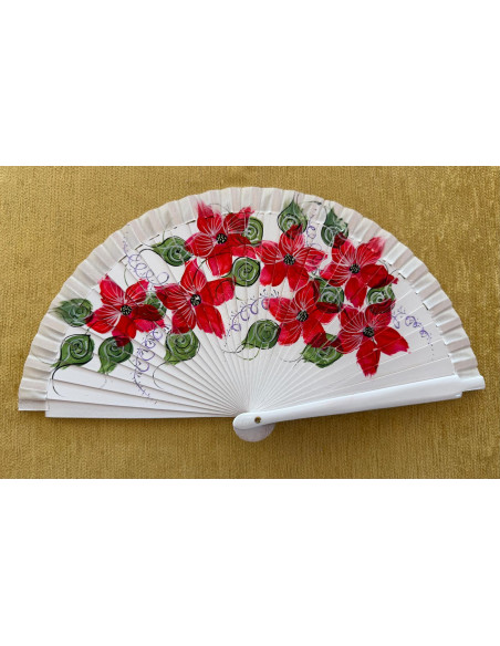 Abanico bolso flores