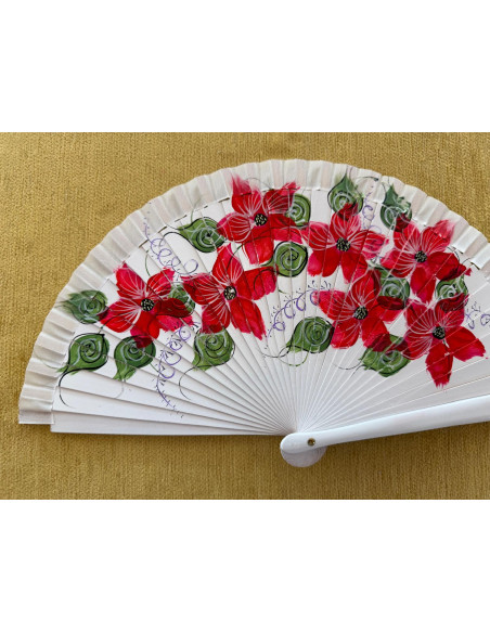 Abanico bolso flores