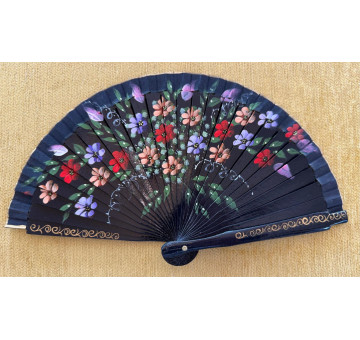 Abanico bolso flores