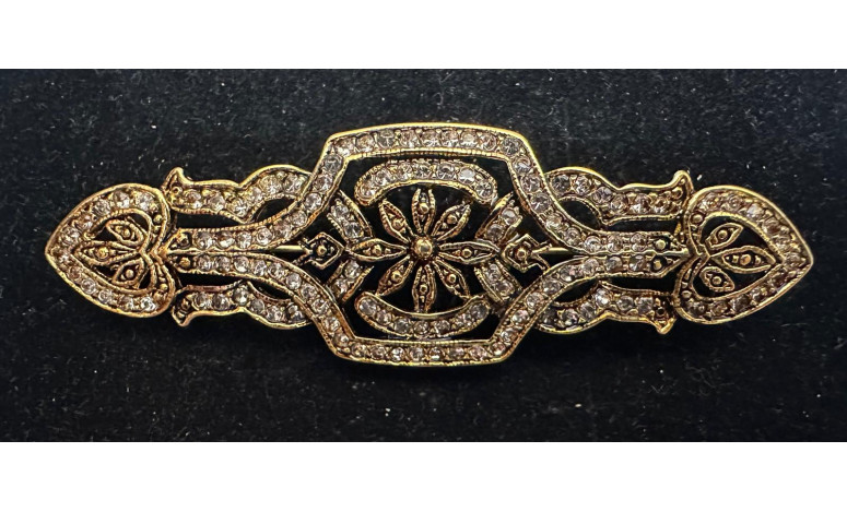 Broche mantilla rodio