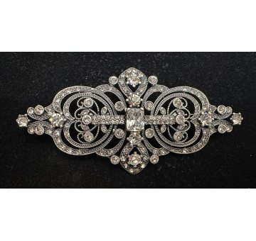 Broche mantilla rodio 2
