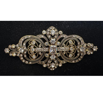 Broche mantilla rodio 2
