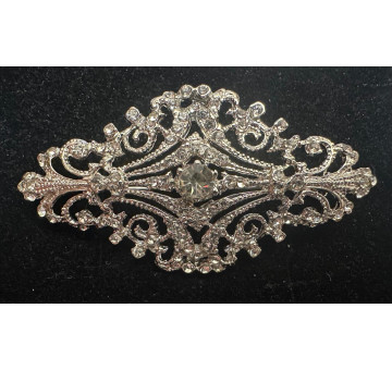 Broche mantilla rodio