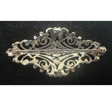 Broche mantilla rodio 2