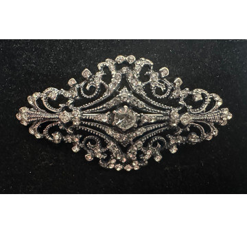 Broche mantilla rodio 2