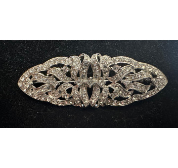 Broche mantilla rodio