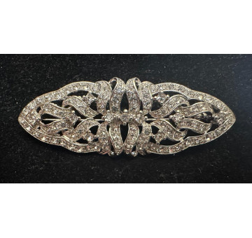 Broche mantilla rodio 2