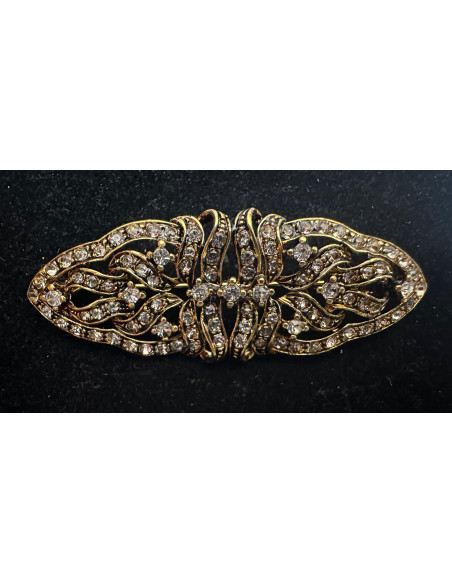 Broche mantilla rodio