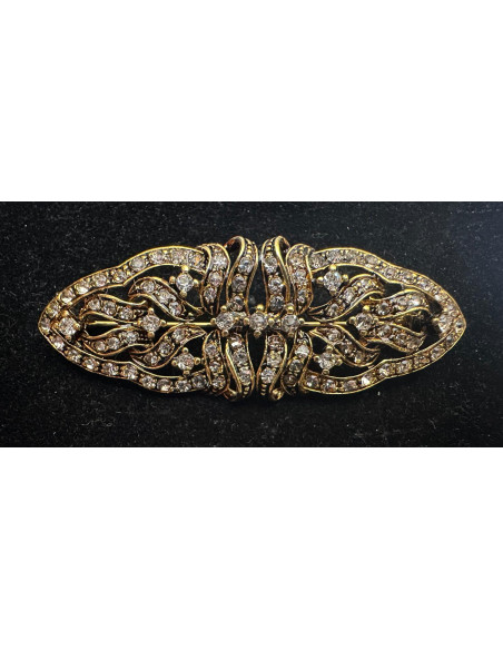 Broche mantilla rodio