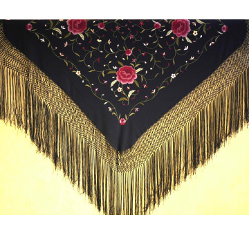 Mantón mano seda 115cm