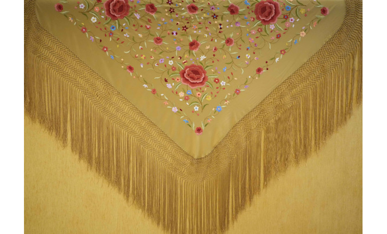Mantón mano seda 115cm