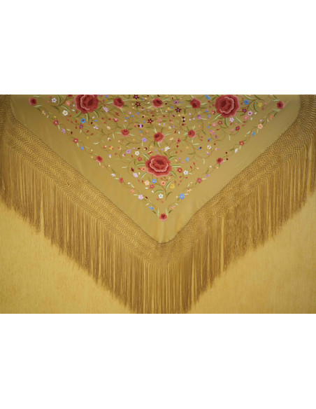 Mantón mano seda 115cm