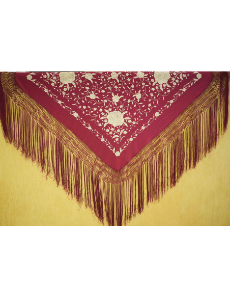 Mantón mano seda 115cm