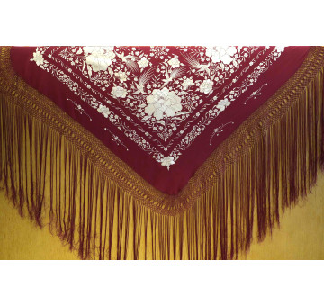Mantón mano seda 115cm
