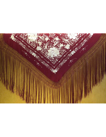 Mantón mano seda 115cm