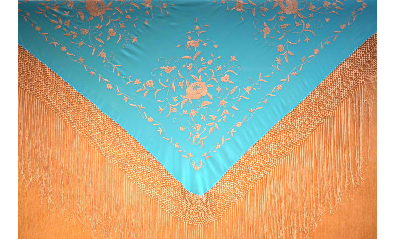 Mantón mano seda 140cm
