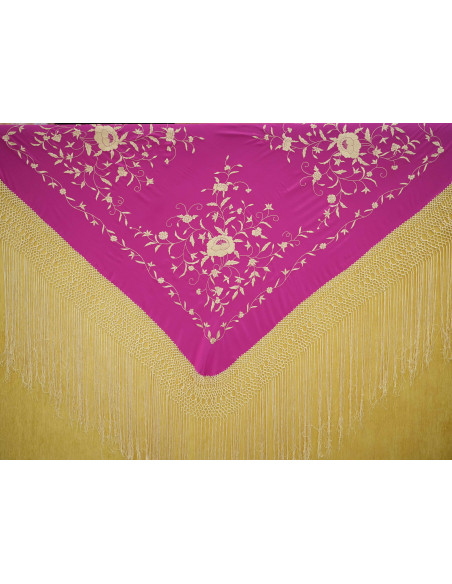 Mantón mano seda 140cm