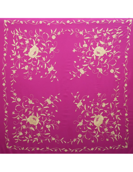 Mantón mano seda 140cm