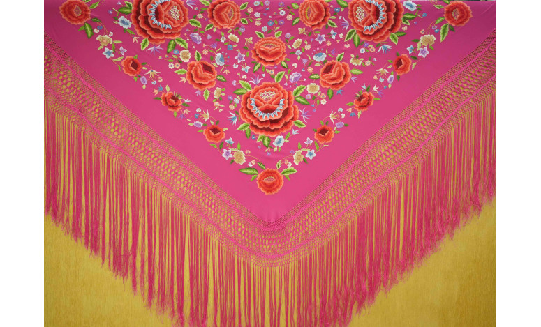 Mantón mano seda 140cm