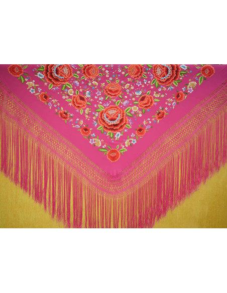 Mantón mano seda 140cm