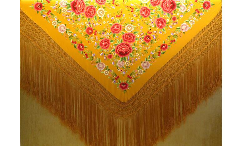 Mantón mano seda 140cm