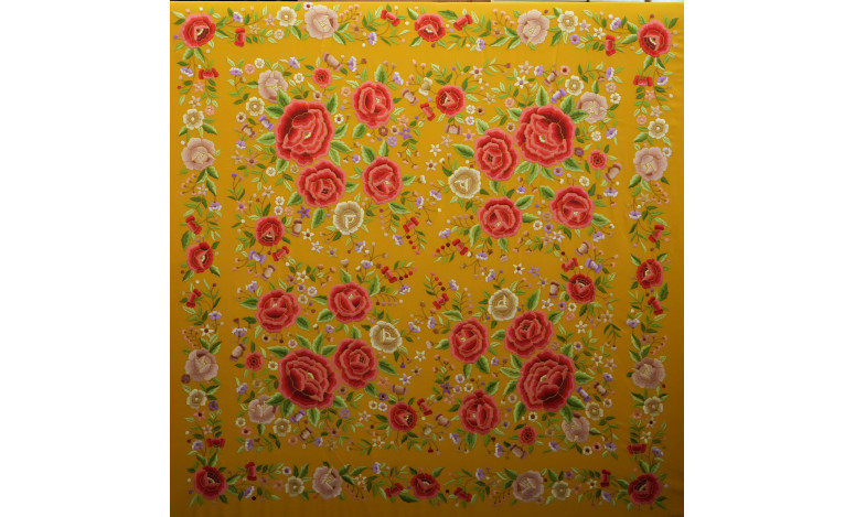 Mantón mano seda 140cm