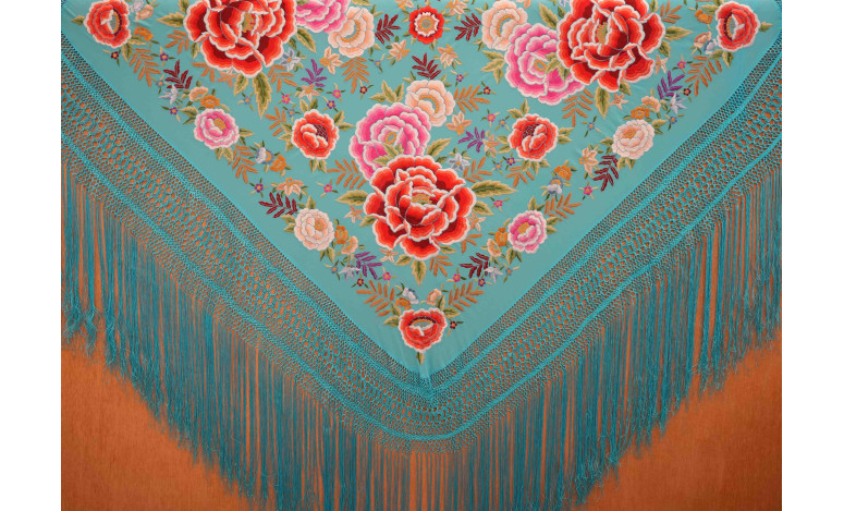 Mantón mano seda 140cm