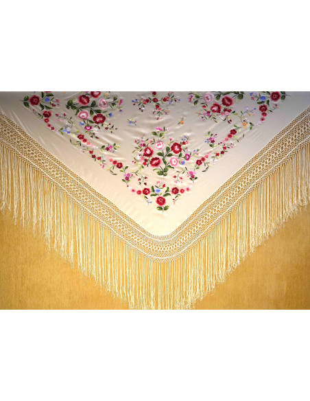 Mantón mano seda 140cm