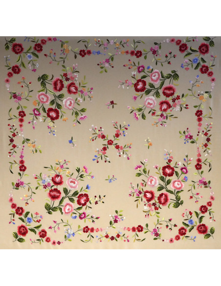 Mantón mano seda 140cm