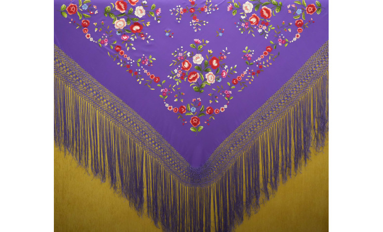 Mantón mano seda 140cm