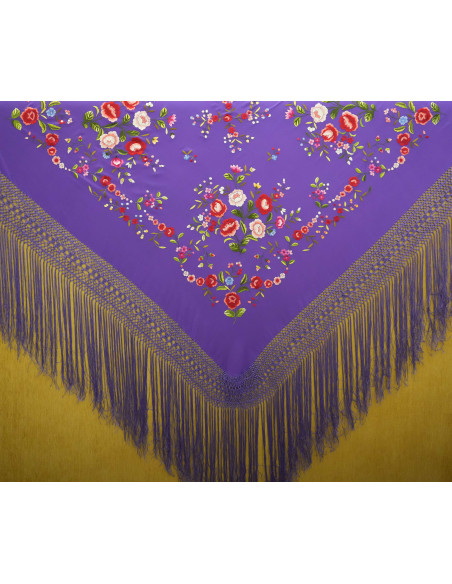 Mantón mano seda 140cm