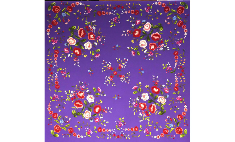 Mantón mano seda 140cm