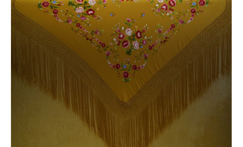 Mantón mano seda 140cm
