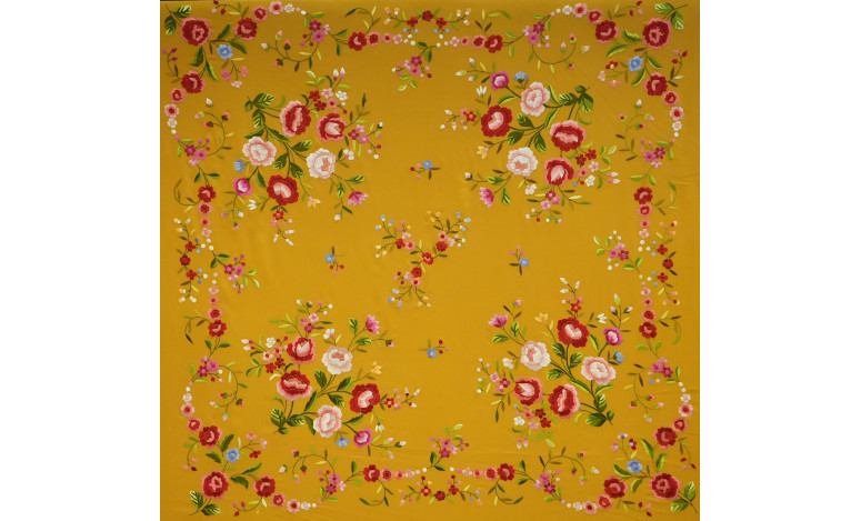 Mantón mano seda 140cm
