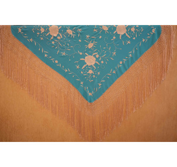 Mantón mano seda 110cm