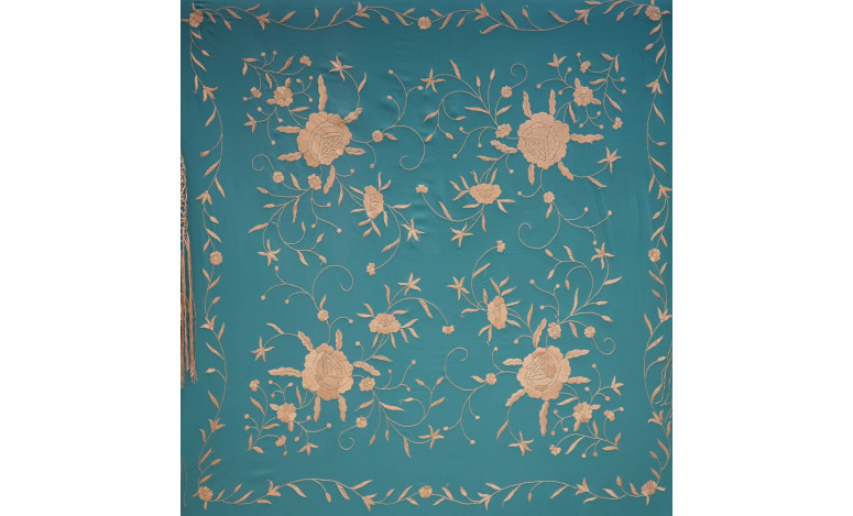 Mantón mano seda 110cm