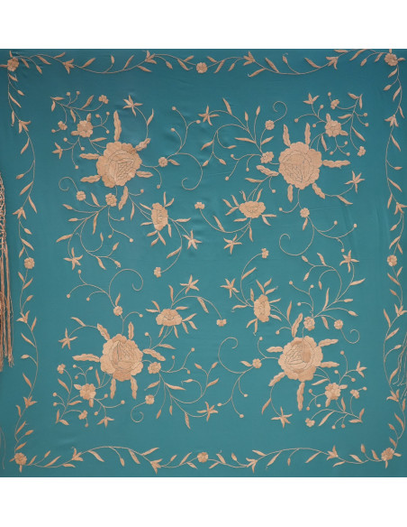 Mantón mano seda 110cm