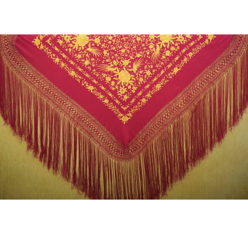 Mantón mano seda 115cm