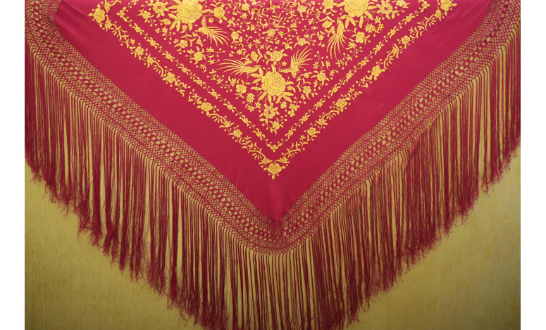 Mantón mano seda 115cm