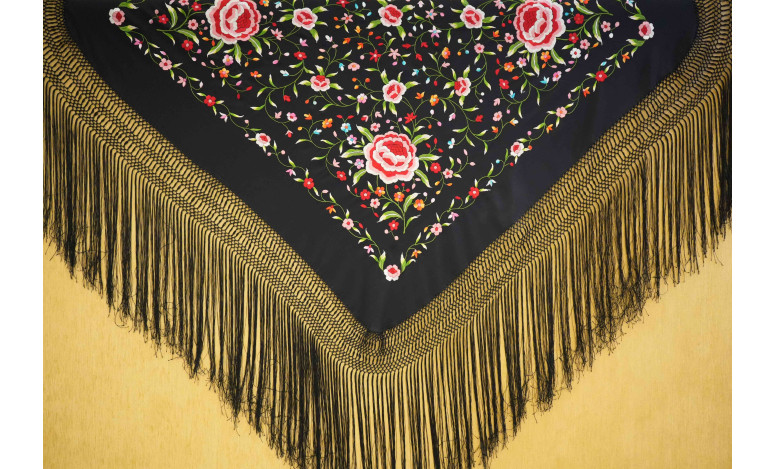 Mantón mano seda 115cm