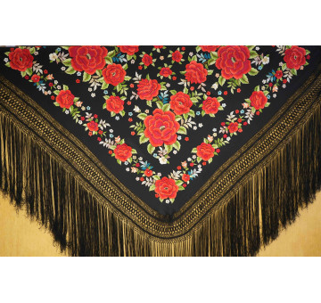 Mantón mano seda 140cm